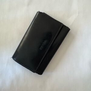 Prada Classic Black Leather Card Holder